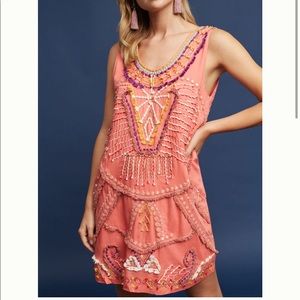 Anthropologie Embellished Shift Dress